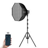 Kit lámpara GVM SD80D con Softbox y pedestal 2
