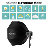 Kit lámpara GVM SD80D con Softbox y pedestal 8