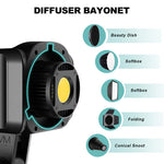 Kit lámpara GVM SD80D con Softbox y pedestal