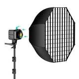 Kit lámpara GVM SD80D con Softbox y pedestal 4
