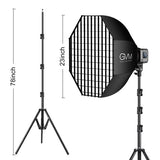 Kit lámpara GVM SD80D con Softbox y pedestal 3