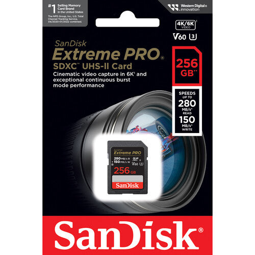 Tarjeta SanDisk Extreme PRO SDXC de 256GB 280MB/s