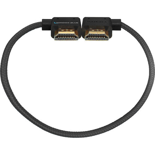 Kondor Blue Cable HDMI 2.0 Angulo recto a angulo izquierdo 12"