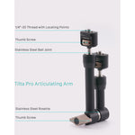 Brazo articulado Tilta Pro con rótulas dobles (tornillos de 1/4"-20) (TA-PAA2-B)