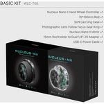 Sistema de control de lentes inalámbrico Tilta Nucleus Nano II FIZ (WLC-T05)