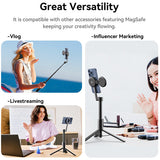 Minitripié y Selfie Stick Ulanzi MG-003 Magnetico 5