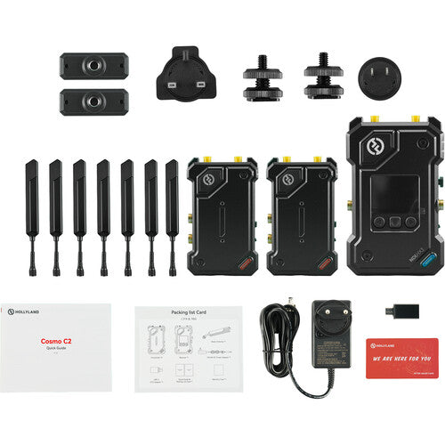 Sistema de transmisión de Video Inalámbrico Hollyland Cosmo C2 con 2 transmisores HDMI/SDI