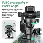 Trípie ULANZI JJ06 de de vídeo de fibra de carbono de 73"