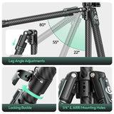 Tripié Ulanzi JJ06 Glide Go Fibra de Carbono 8