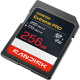 Tarjeta SanDisk Extreme PRO SDXC de 256GB 250MB/s 3