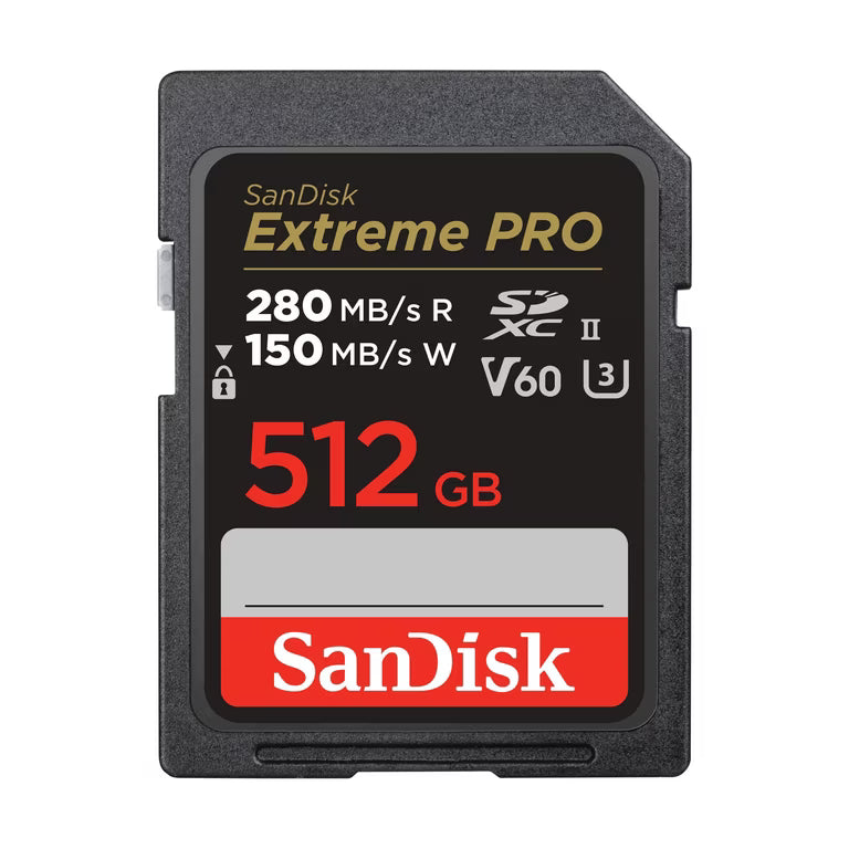 Tarjeta SanDisk Extreme PRO SDXC de 512GB 280 MB/s