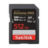 Tarjeta SanDisk Extreme PRO SDXC de 512GB 280 MB/s 1