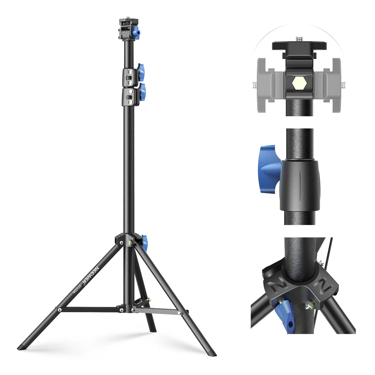 Pedestal Neewer ST-155A con cabeza ajustable 155 cms