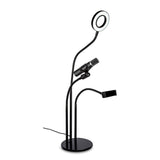 Soporte con lámpara, para Celular y micrófono Top ZJ312 1