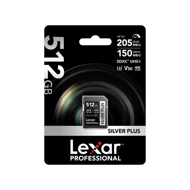 Tarjeta Lexar Profesional 512GB Silver 225 MB/s