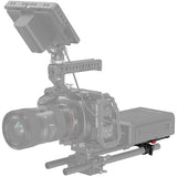 Placa de batería SmallRig V-Lock con abrazadera de varilla LWS de 15 mm 2