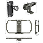 Kit Jaula para Smartphone SmallRig Metal (3155B) con manerales laterales y superiores