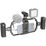 Kit Jaula para Smartphone SmallRig Metal (3155B) con manerales laterales y superiores 5