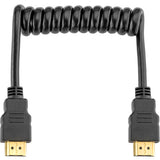 Cable Elvid HDMI a HDMI 4k Espiral de 20 a 45 cms HDMIAA-015-C2 3