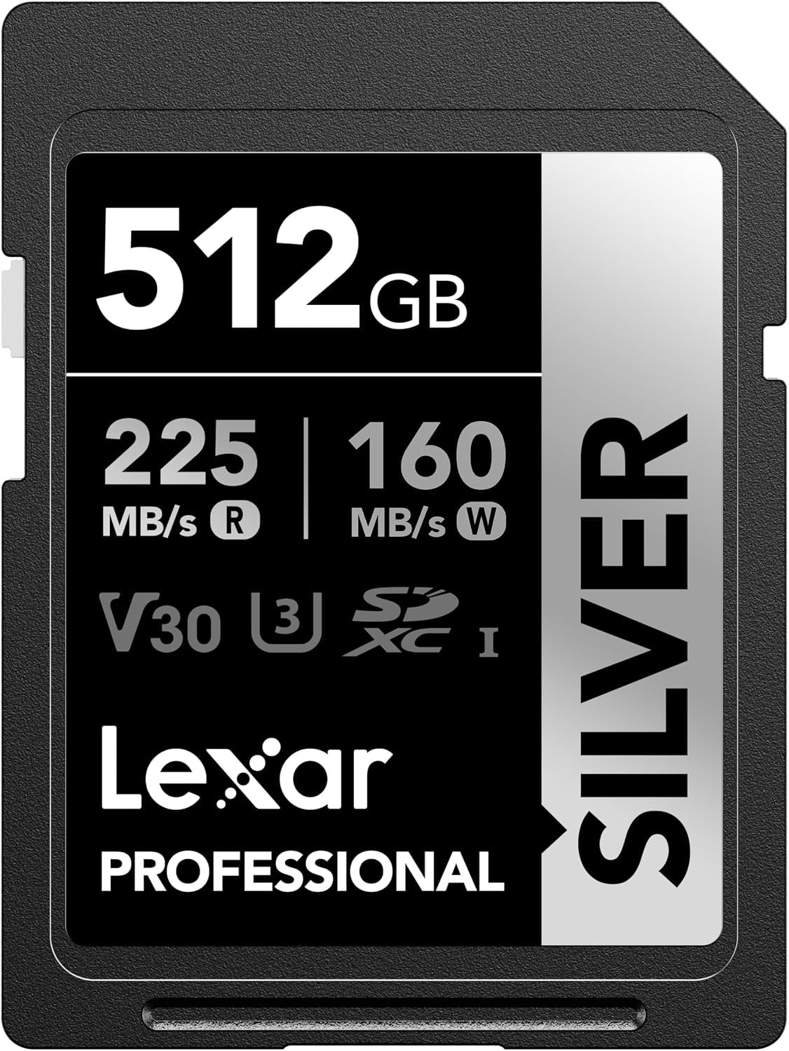 Tarjeta Lexar Profesional 512GB Silver 225 MB/s