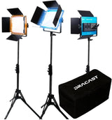 Kit de 3 Lámparas Dracast Bicolor DRX3500BNS 1