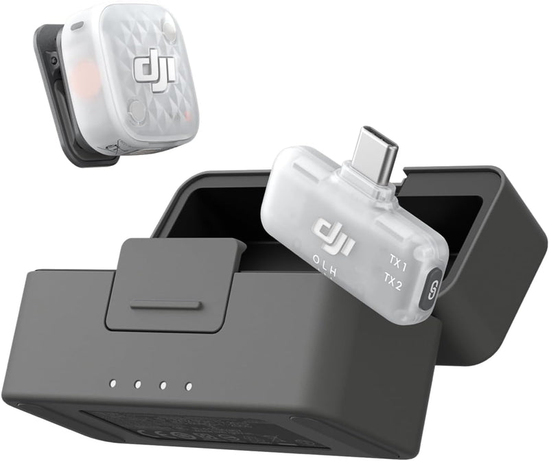 Micrófono Dual Lavalier DJI Mic Mini 2s (1 TX + 1 Mobile RX+ Charging Case)
