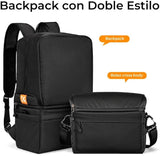 Mochila Convertible K&F Concept 2 en 1 Negra 22L para cámara 2