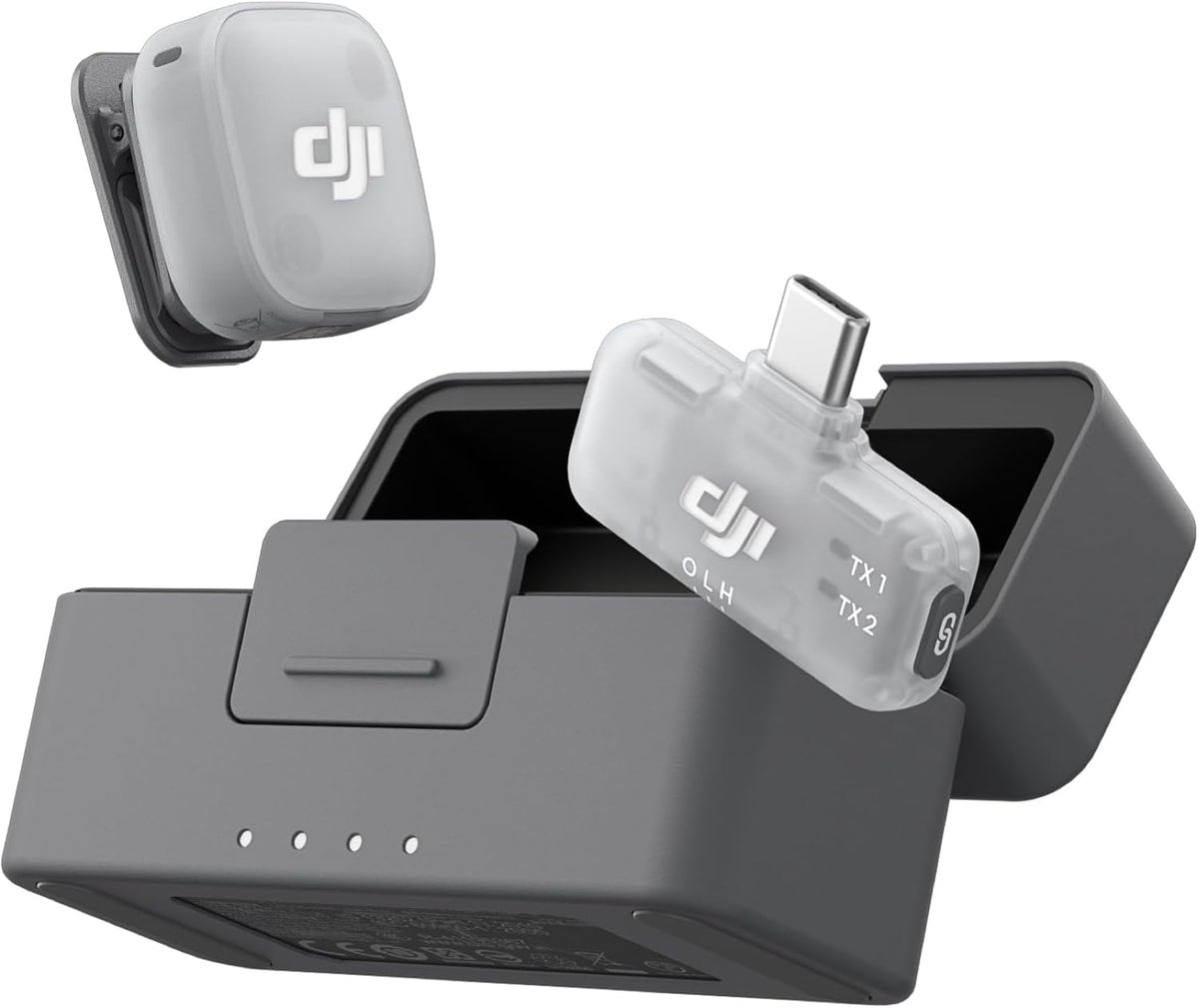Micrófono Single Lavalier DJI Mic Mini 2 (1 TX + 1 Mobile RX+ Charging Case)
