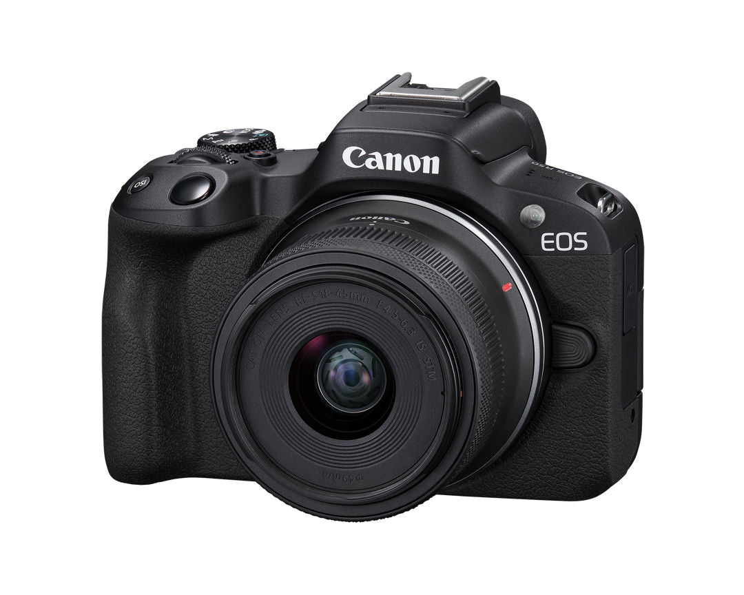 Cámara Mirrorless Canon EOS R50 con Lente RF-S 18-45mm F4.5-6.3 IS STM + Lente 55-210mm (5811C022AA)