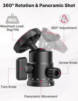 Adaptador Ball Head Ulanzi H28 3