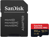 Tarjeta SanDisk Extreme PRO Micro SDXC de 512GB 200 MB/s 3