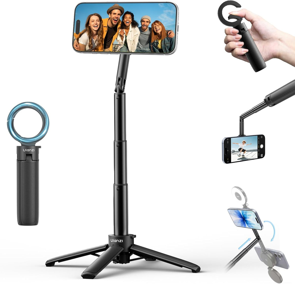 Minitripié y Selfie Stick Ulanzi MT-71