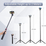 Minitripié y Selfie Stick con cabeza quick release Ulanzi TT24 2