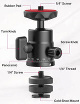 Adaptador Ball Head Ulanzi H28 2