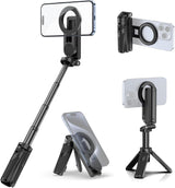 Minitripié y Selfie Stick Ulanzi JJ03 Magnetico, Disparador 1