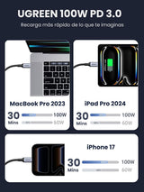 Cable Ugreen USB-C a USB-C 2 MetroS 7