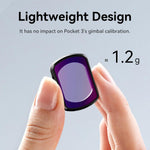 Kit 3 Filtros ND para DJI Osmo Pocket 3 Ulanzi PK-03