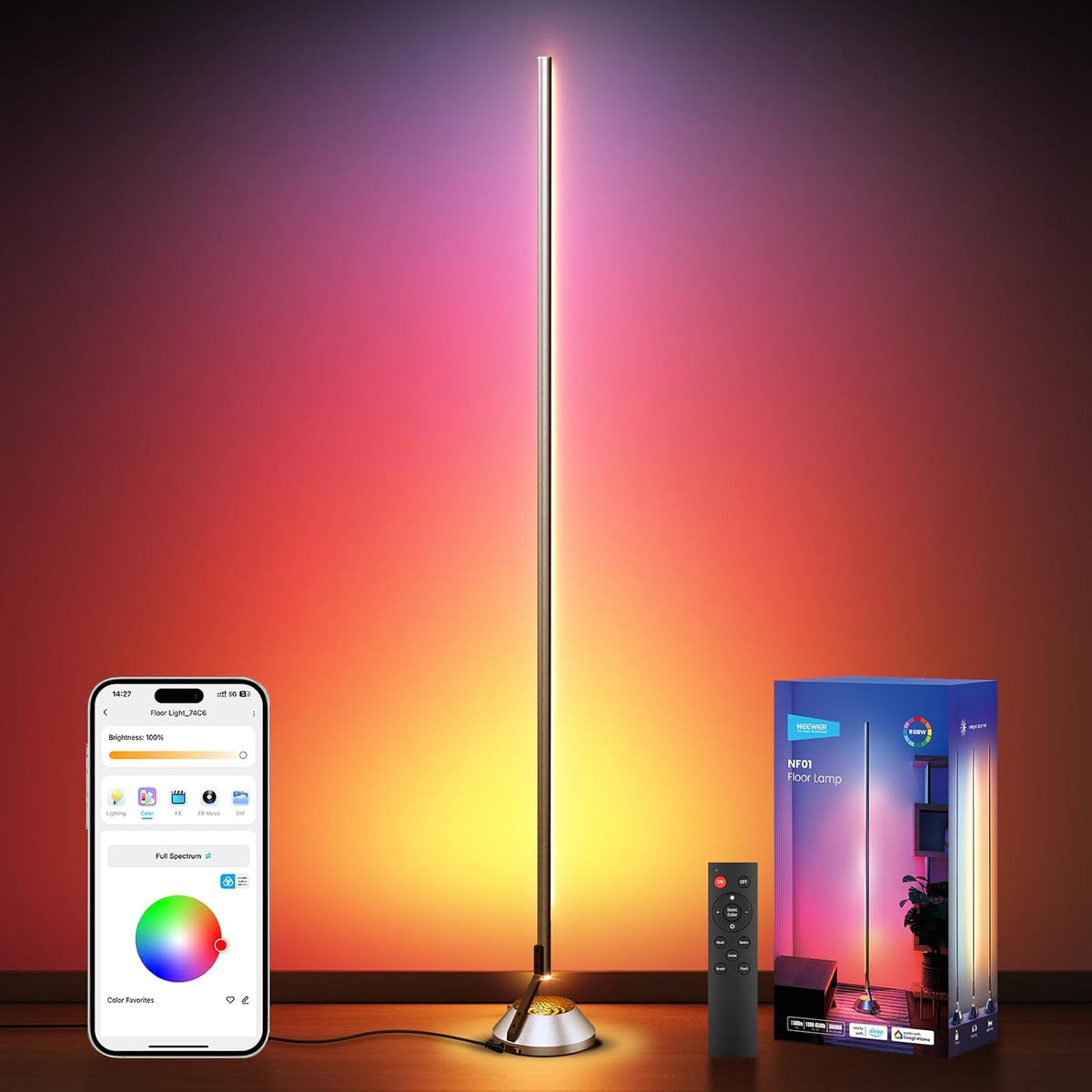 Lámpara de Piso NEEWER NF01 RGB