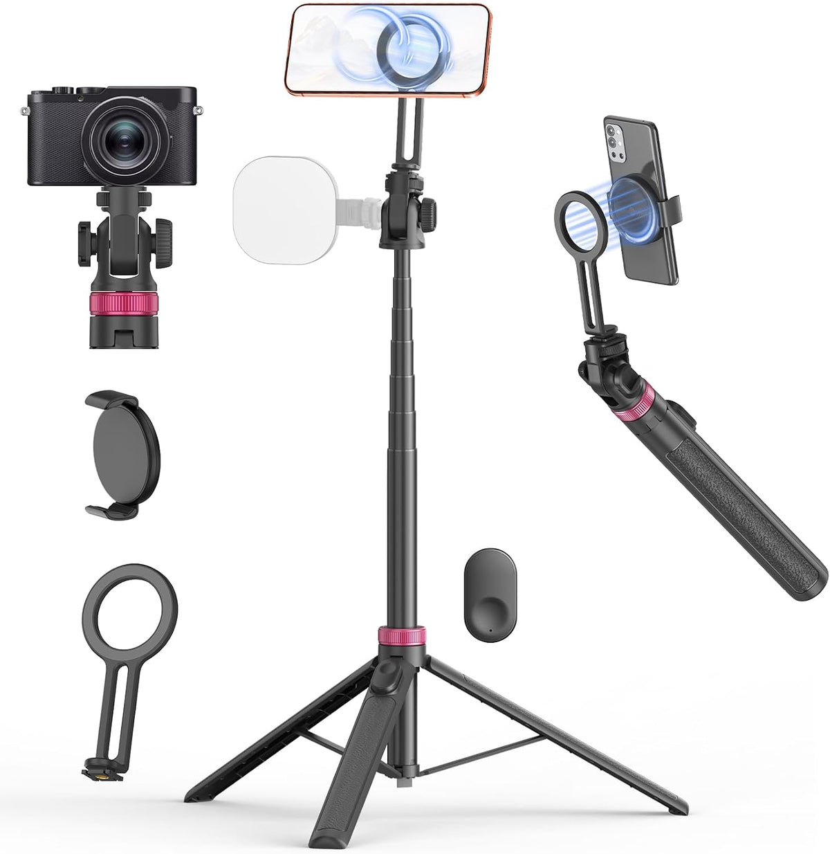 Minitripié y Selfie Stick Gahenwo 175 cms Magnético