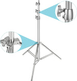 Pedestal para Lámpara Neewer de 2.60 mts Plateado