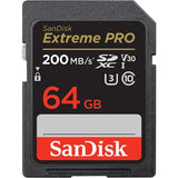 Tarjeta SanDisk Extreme PRO SDXC de 64GB 200 MB/s 1