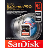 Tarjeta SanDisk Extreme PRO SDXC de 64GB 200 MB/s 2
