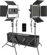 Kit de 2 Lámparas Neewer LED-NL660 LED Bicolor con Pedestales y estuche transportador 1