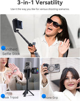 Minitripié y Selfie Stick Ulanzi JJ02 con Disparador 5