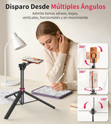 Minitripié y Selfie Stick Gahenwo 175 cms Magnético 3
