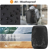 Mochila Backpack Mosiso 15-16 Negro y Naranja Plástico 5