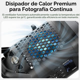Lámpara Fresnel COB Ulanzi VL200-Bi 200watts V-Mount 6
