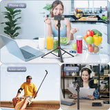Minitripié y Selfie Stick con cabeza quick release Ulanzi TT24 6