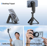 Minitripié y Selfie Stick Ulanzi JJ03 Magnetico, Disparador 6