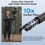 Tripié Sirui SQ75+S5 SISQ75S5 Rapid-System Tripod Fibra de Carbono 18Kg 8